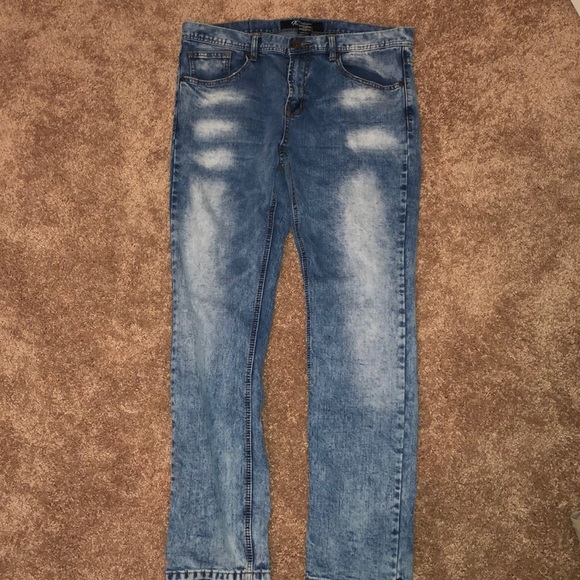 Men’s Acid Wash Jeans - Picture 2 of 3